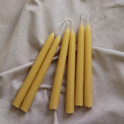 beeswax candle stick