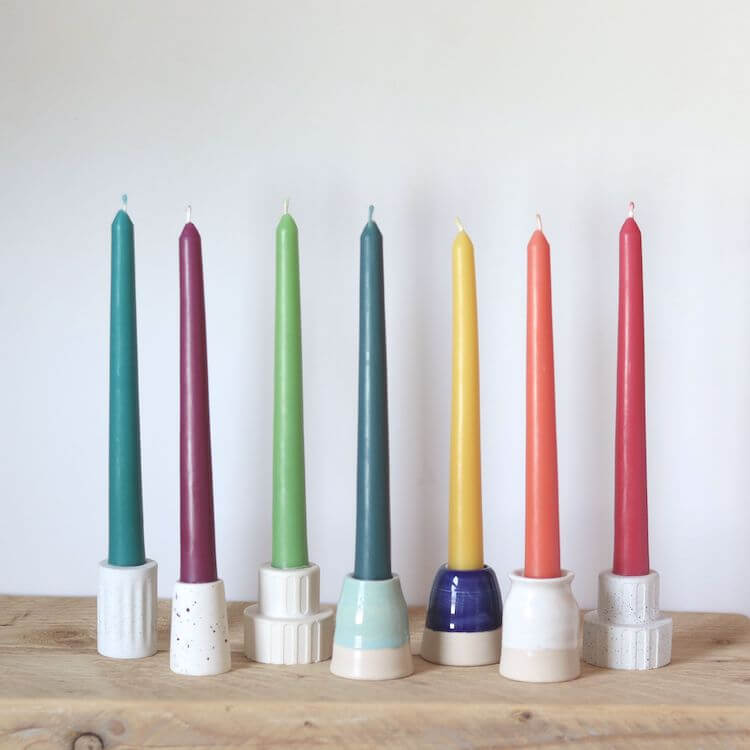 collection of summer dinner candles
