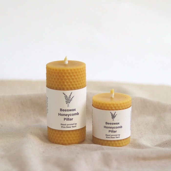 beeswax honeycomb candle